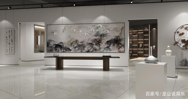 值得目睹:画廊艺术展厅,国画风格,美学空间