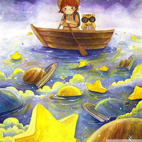 宁静的夜晚 天空中繁星点点