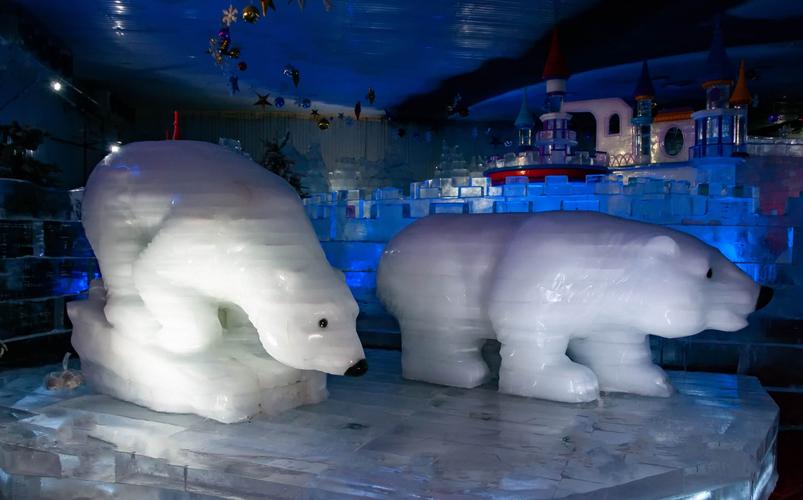 炎热夏季寻凉地 冰雕仙境惹人迷.