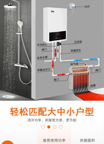 暖两用电采暖壁挂炉fms6kw供暖电锅炉暖气片地暖热水锅炉全国送装一体