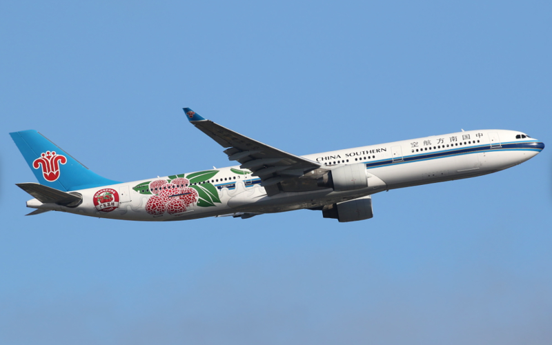 预售中国南方航空a330-300b-8870荔枝客机av4094飞机