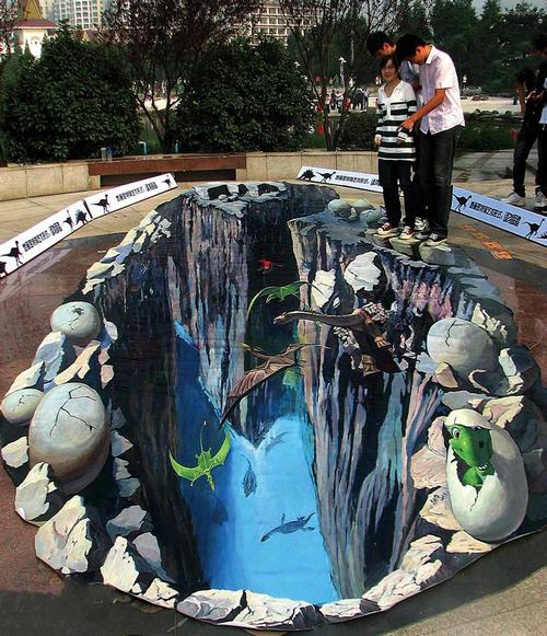 从美院辞职,做街头画家,3d画四破吉尼斯纪录,迪拜王子