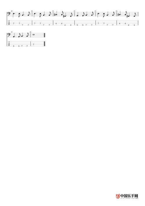 光辉岁月 贝斯谱 beyond黄家驹-光辉岁月低音吉他(bass)