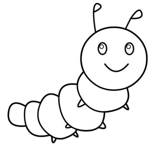 毛毛虫简笔画图片大全