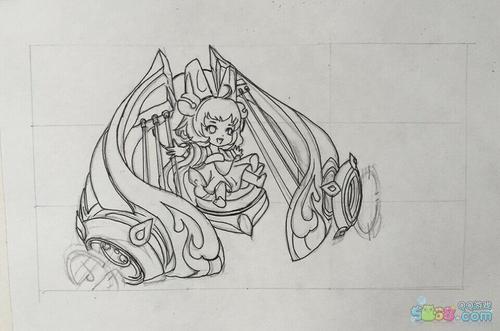 动漫蔡文姬简笔画