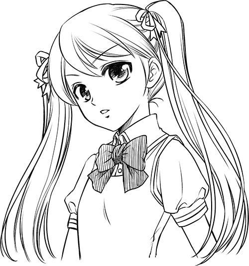 美少女画画图片大全