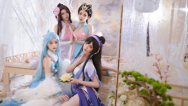 cos:王者荣耀四大美女同人旗袍cos正片|貂蝉|coser