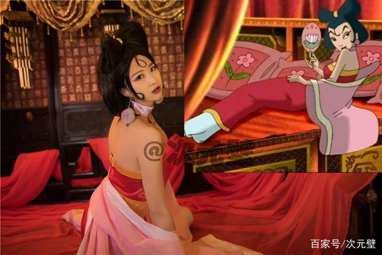 哪吒传奇cosplay,妲己太美了,石矶娘娘简直神还原!