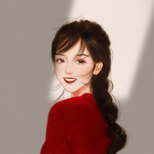 手绘头像 | 复古风 | 红玫瑰系列