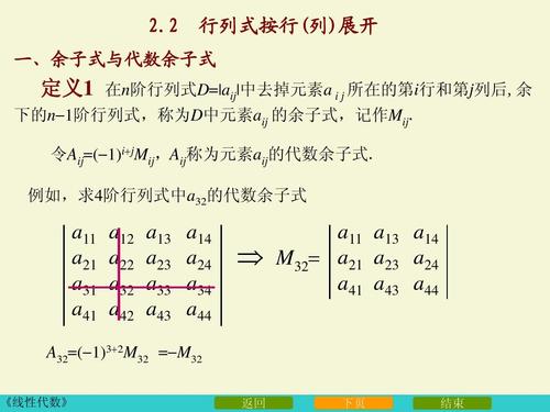 1_2行列式展开定理与cramer法则ppt