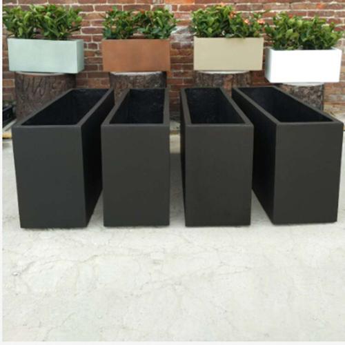 阳台种植箱定制品 长方形镁水泥草莓盆 室外种菜亚光花盆大号批发