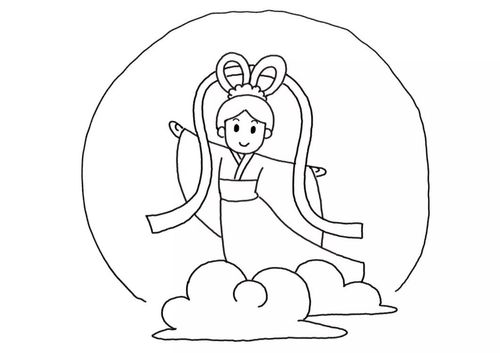轻松画出美丽的嫦娥和可爱的玉兔!中秋节简笔画来啦