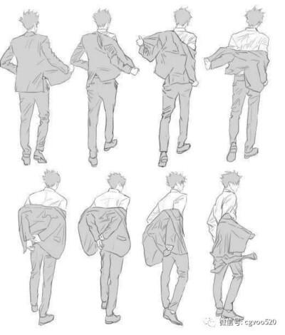 男孩子 衣服褶皱教学素材