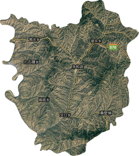 永和县电子地图高清版大图