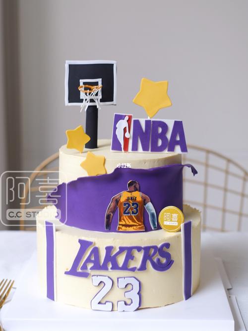 nba湖人詹姆斯篮球迷生日蛋糕 成都阿喜甜品_生日蛋糕