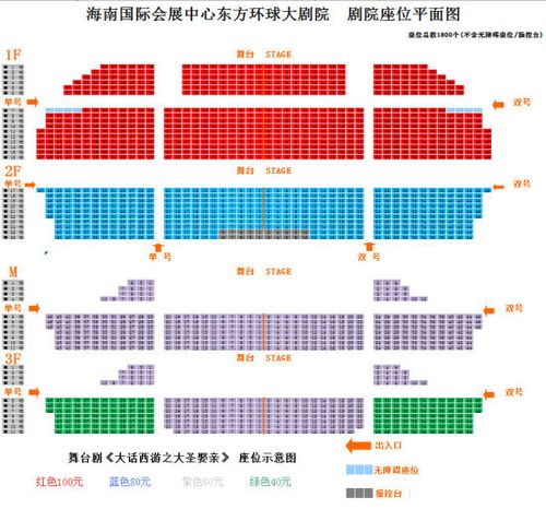 剧院座位平面图