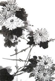 水墨画梅兰竹菊-工具用品-当代艺术-店铺藏品-艺粹