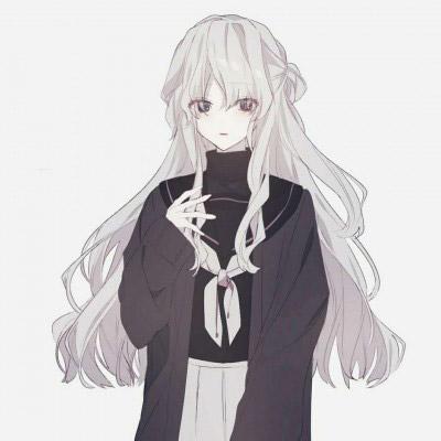 动漫女生高冷霸气图片带字头像女生