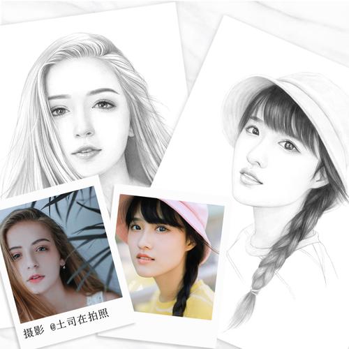 赠电子线稿美人绘铅笔人物画入门正版包邮铅笔画人物画入门绘
