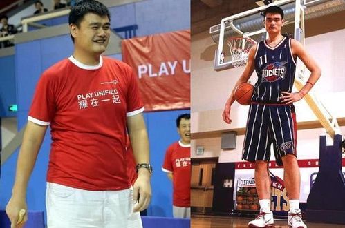 姚明200和400斤对比照 网友直呼姚明体重失控了