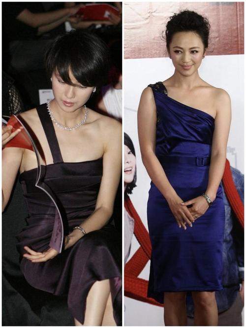 嫁给了华谊副总裁的罗海琼,穿艳丽的裙子也不老土,真是贵气养人