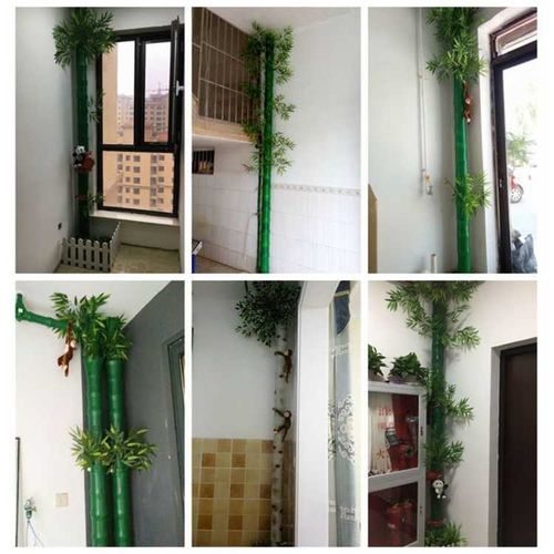 包下水管道装饰包室内天然气管空调管暖气管阳台遮挡仿真假竹子节