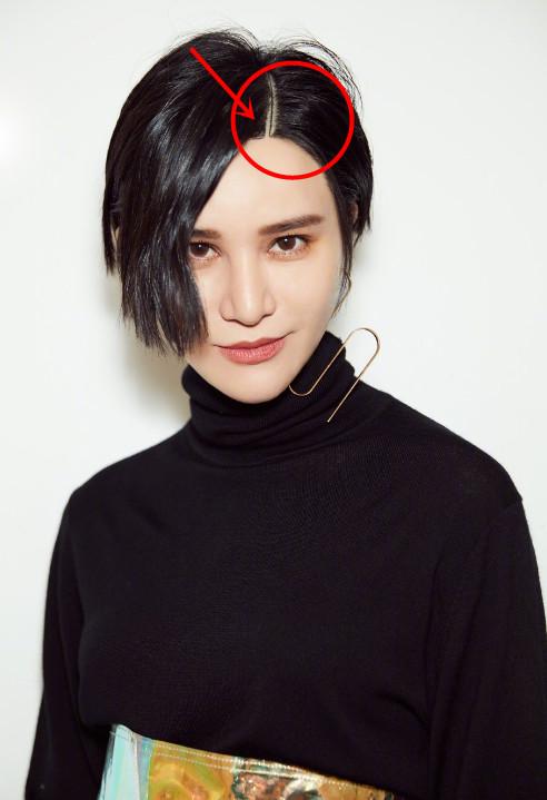 尚雯婕可真会玩!在头皮上纹了一条"发际线",网友:看着都疼