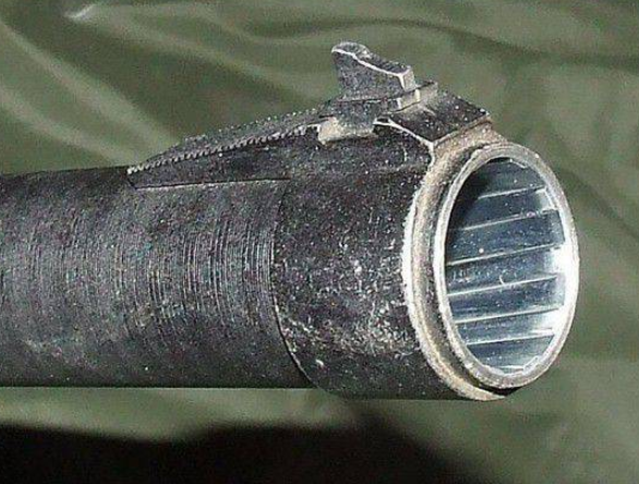 原创论毛子的废物利用带膛线的23mm霰弹枪ks23