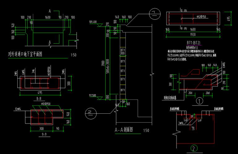 人防对外连通口怎么绘制啊这节点都看不懂