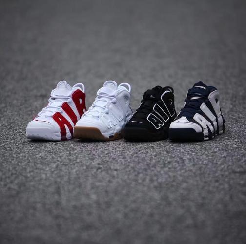 002 414962 皮蓬黑白白红奥运生胶 air 大 uptempo more air nike
