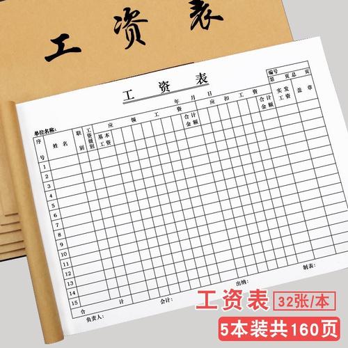 工资发放记录表汇总表农民工花名册工人薪资单工地上班明细表本流