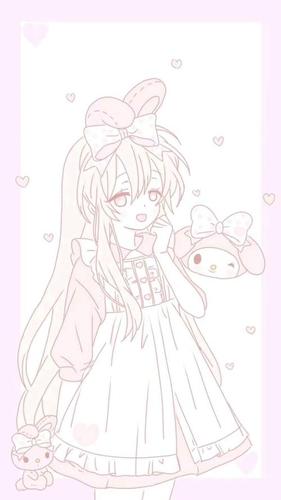 仙女少女心简笔画全身