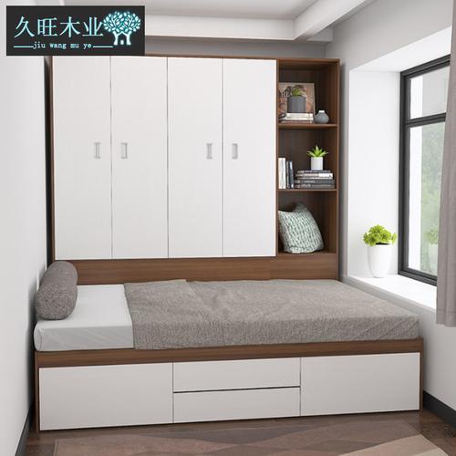 小户户型榻榻米床柜一体组合衣柜储物柜多功能踏踏