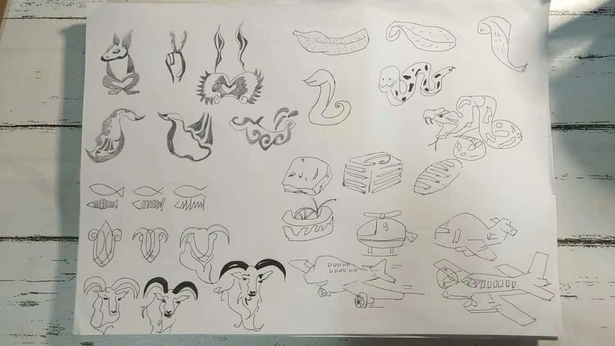 《图形创意》单元素视觉形象想象训练作业展