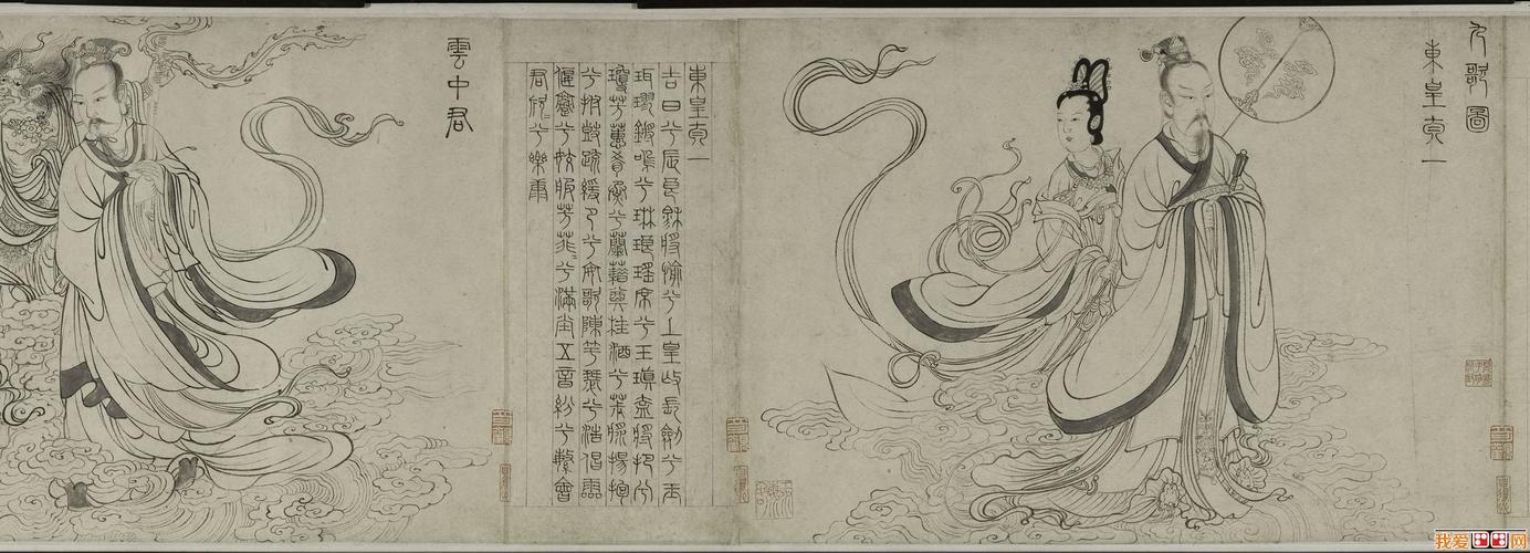 元代画家张渥:九歌图卷