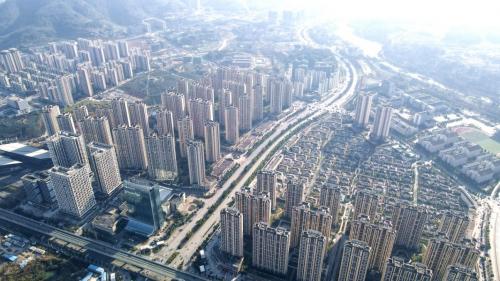 遵义实地蔷薇国际部分楼栋俯瞰图