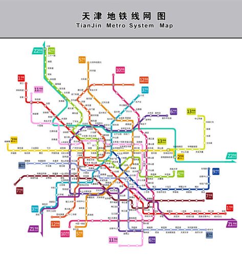 天津地铁最新规划图