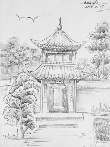 734分享发弹幕原图732分享发弹幕原图这些风景素描作品,从构图