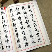 田英章行书红楼梦诗词行楷临摹练字入门钢笔毛笔字帖临摹 田英章行书