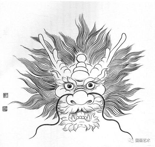 正面龙头画法龙身结构示意龙头结构示意