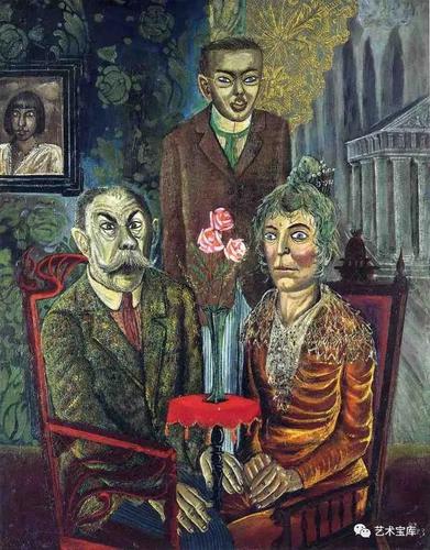 西方艺术史:德国表现主义新客观派反战题材的油画家 奥托·迪克斯