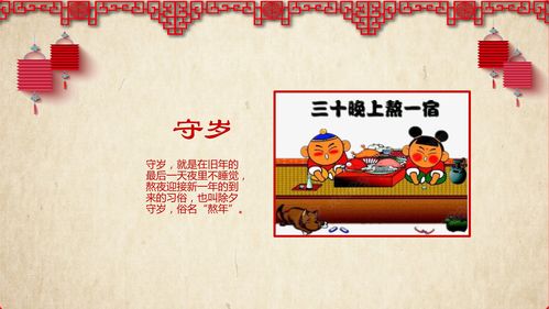 春节习俗传统文化介绍ppt模板