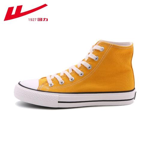 回力warrior高帮帆布鞋女小白鞋新款女鞋百搭平底休闲鞋时尚板鞋视频