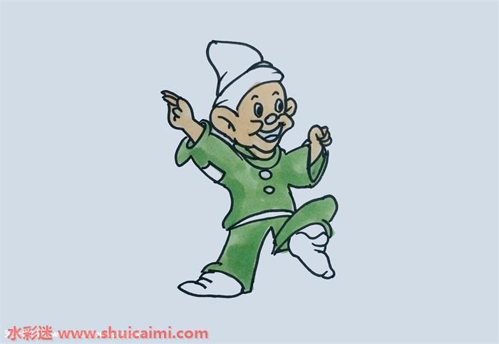 小矮人怎么画创意小矮人简笔画步骤图