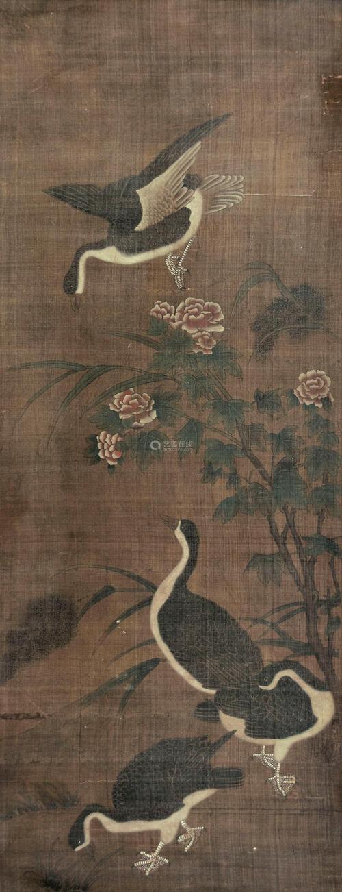 lot.73168佚名 芦雁图 绢本立轴