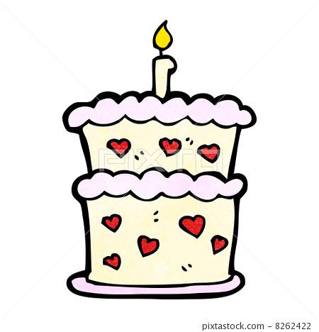 插图素材: cartoon birthday cake 查看全部