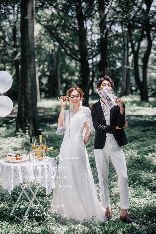 唯美森系婚纱照