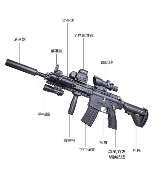 【手动 电动一体】儿童玩具枪m416突击步抢电动连发可