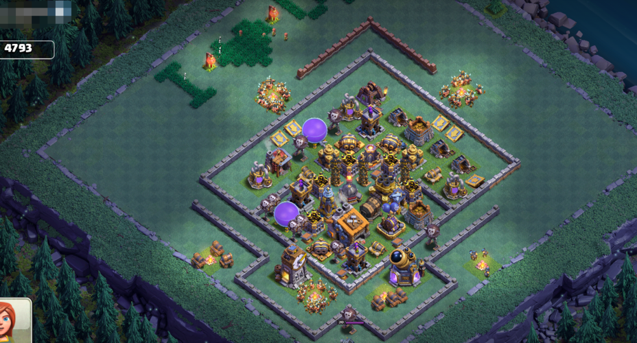 部落冲突夜世界9本阵型分享,[7款阵连发]附链接代码 4500~4900杯