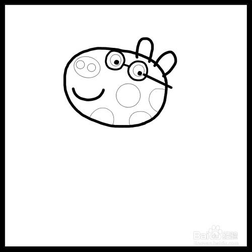 怎么画小马佩德罗简笔画(小猪佩奇)